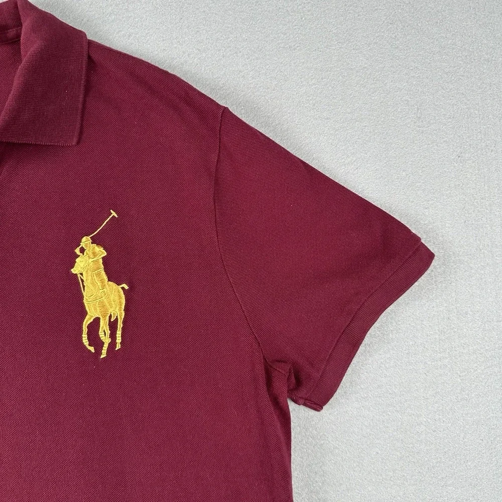 Polo Ralph Lauren Polo Shirt XL Red Big Pony Crest Embroidered Short Sleev